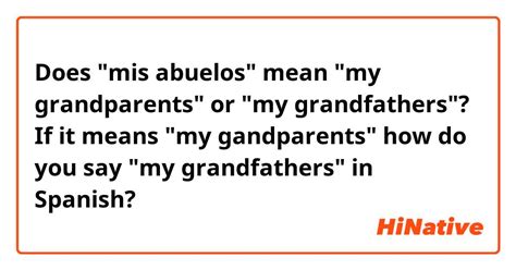 abuelos translate